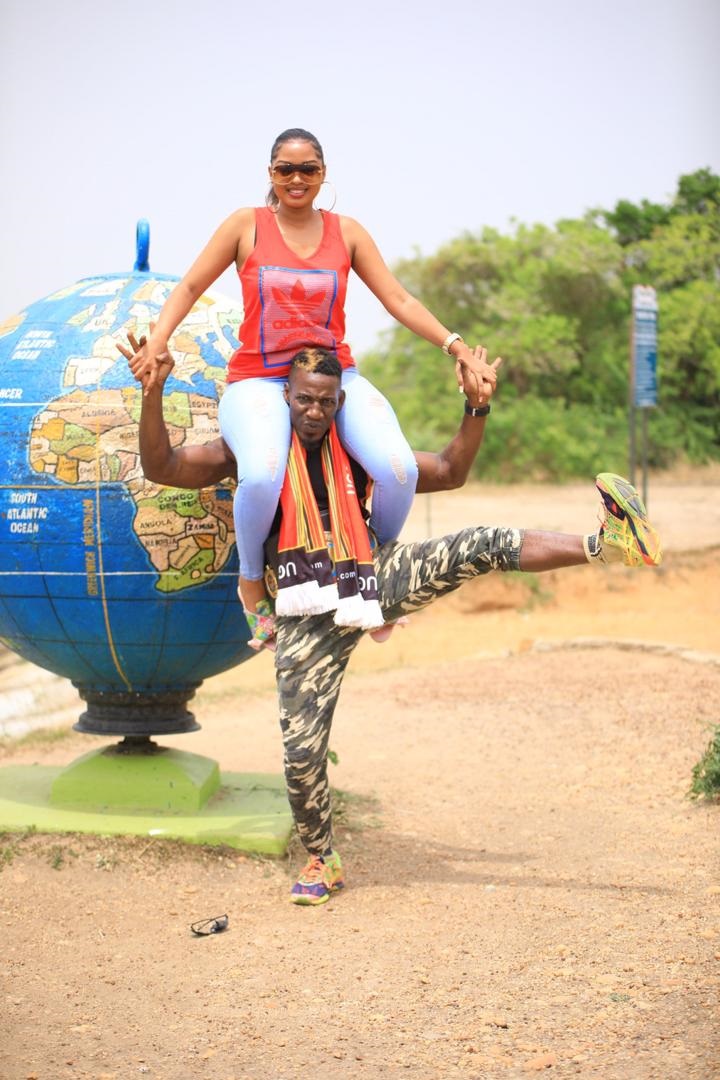 Fabiola and Gaetano at the Para ferry landing site in Nyoya district