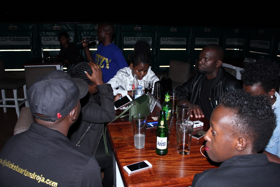 Some of the media people who turned up at the L.G album listening party